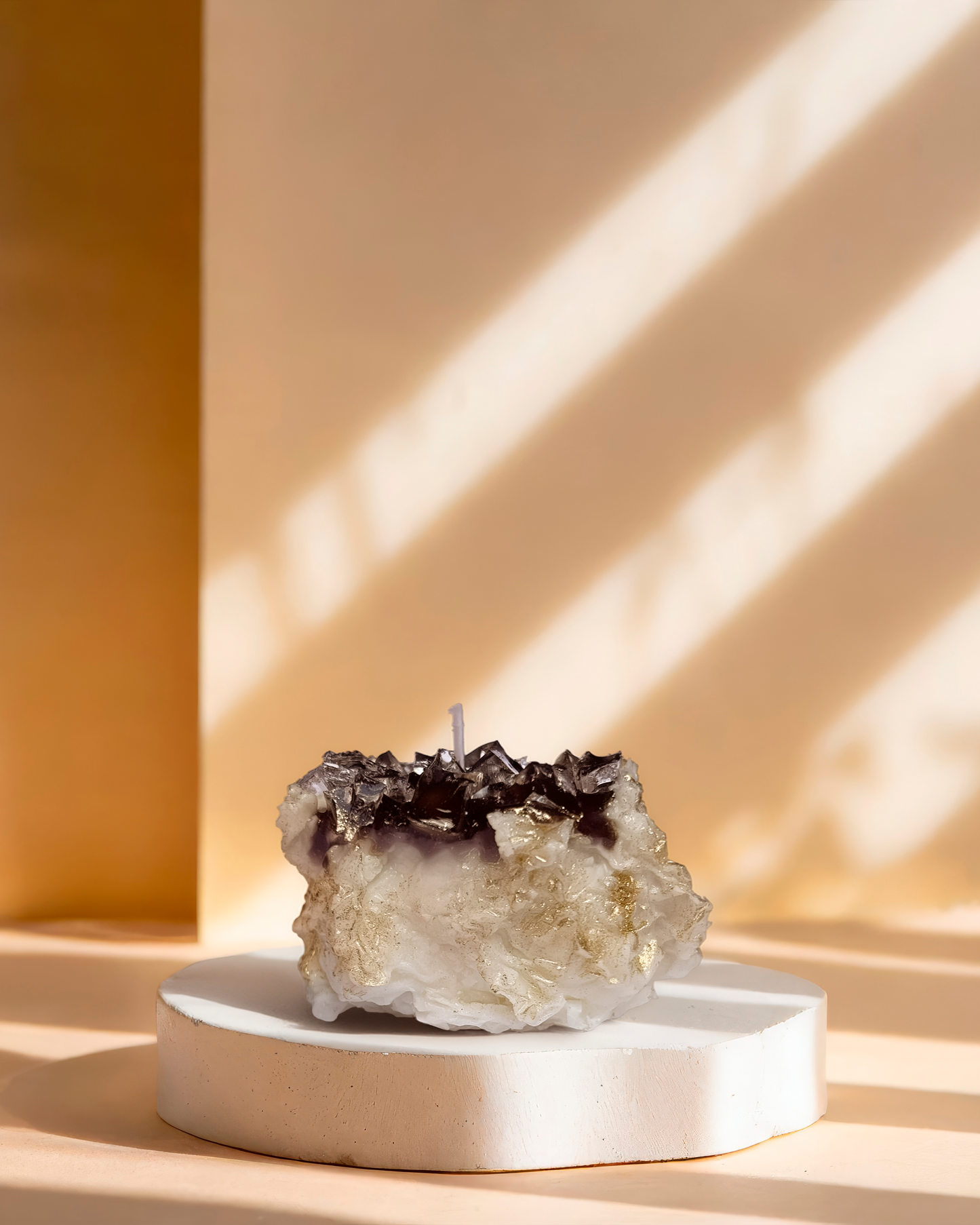 Vela Crystal Obsidian - 120g (Chá Branco)