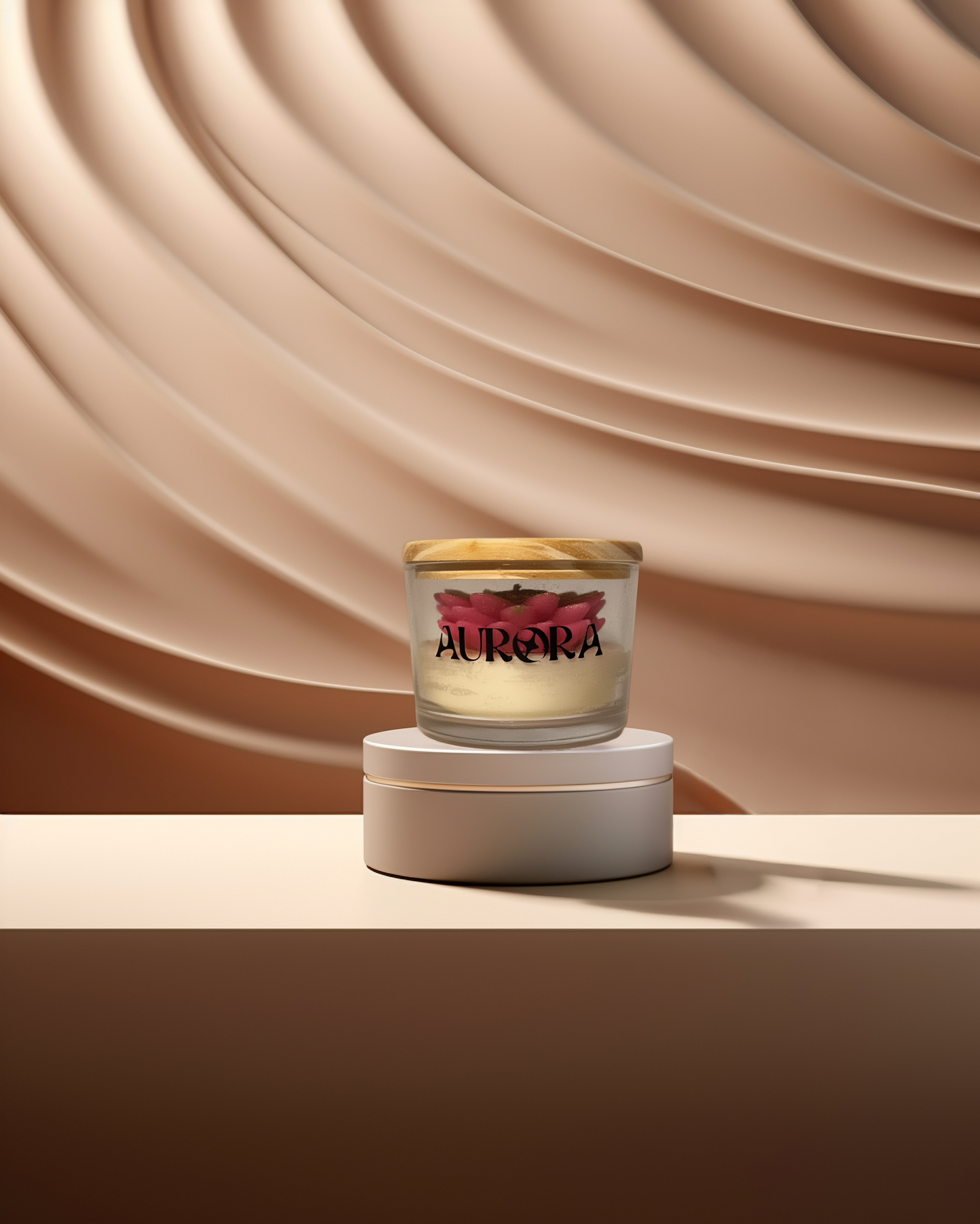 Vela Margarida - 90g (Cereja e Avelã)