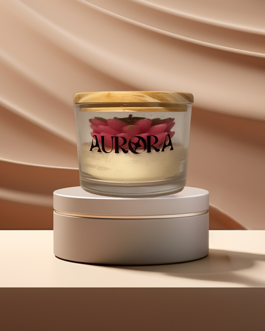 Vela Margarida - 90g (Cereja e Avelã)