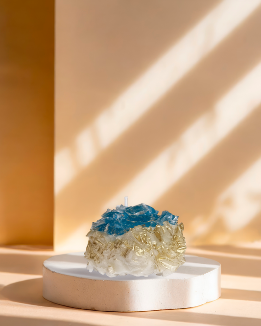 Vela Crystal Lazuli - 80g (Capim Limão)